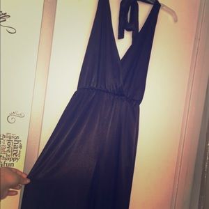 Silk black jumpsuit